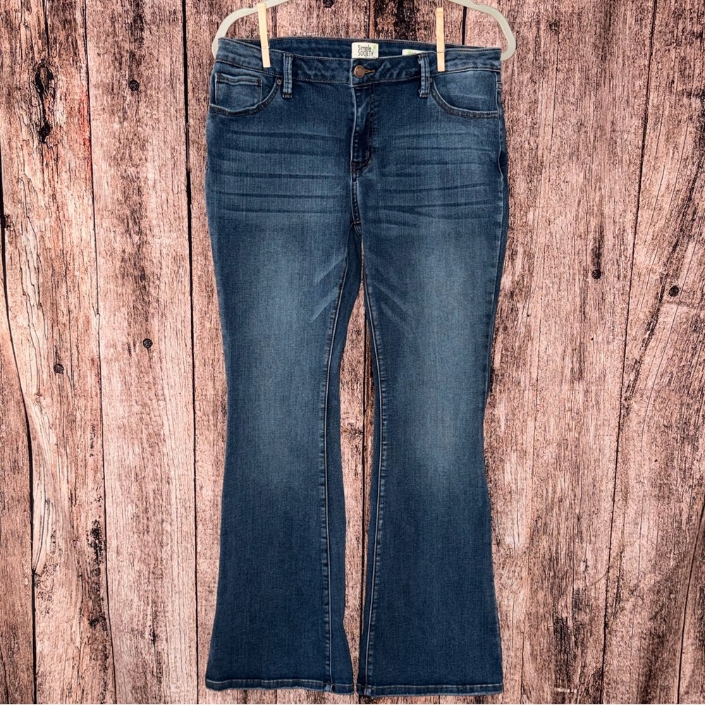 Dark Blue Flare Jeans